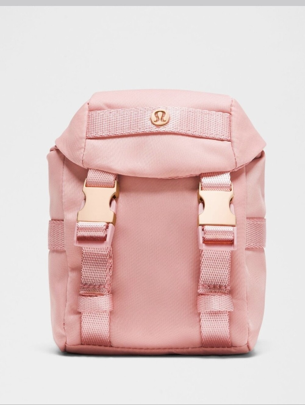 Lululemon Wunderlust Nano Backpack Mini Tea Rose Pink with Rose Gold Hardware
